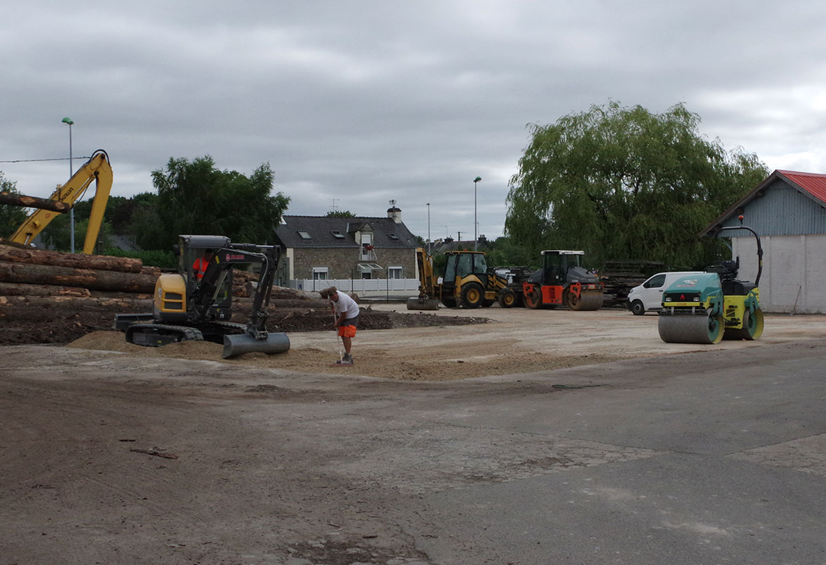 Agrandissement de la zone de stockage - Ets Soulaine - Questembert - Bois et dérivés - Matériaux de construction