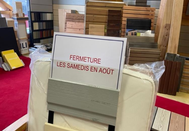 Fermeture samedi aoutien