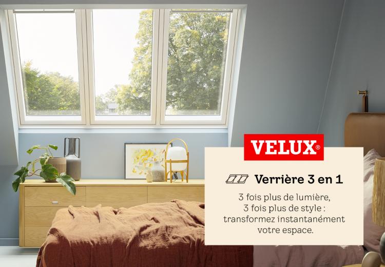 Verriere 3en1 Velux 2en1